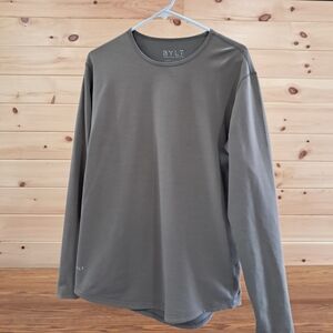 BYLT Basics Men's Long Sleeve Shirt in Gray